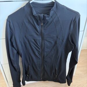 Lululemon Define Jacket in black.